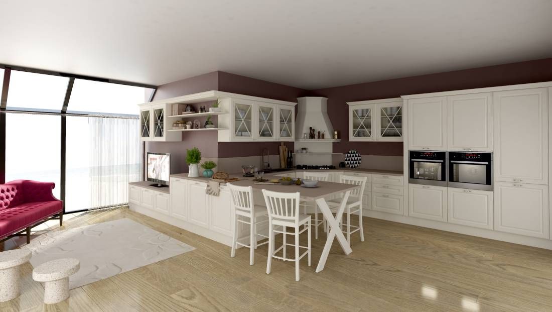 Cozinha chef moderna com workflow otimizado para culinária Maputo Matola